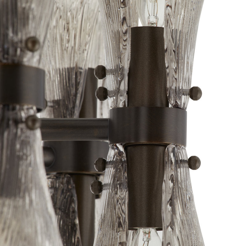 Gwendolyn 16-Light Chandelier with Smoke Glass: Artistic, Modern, and Elegant Lighting