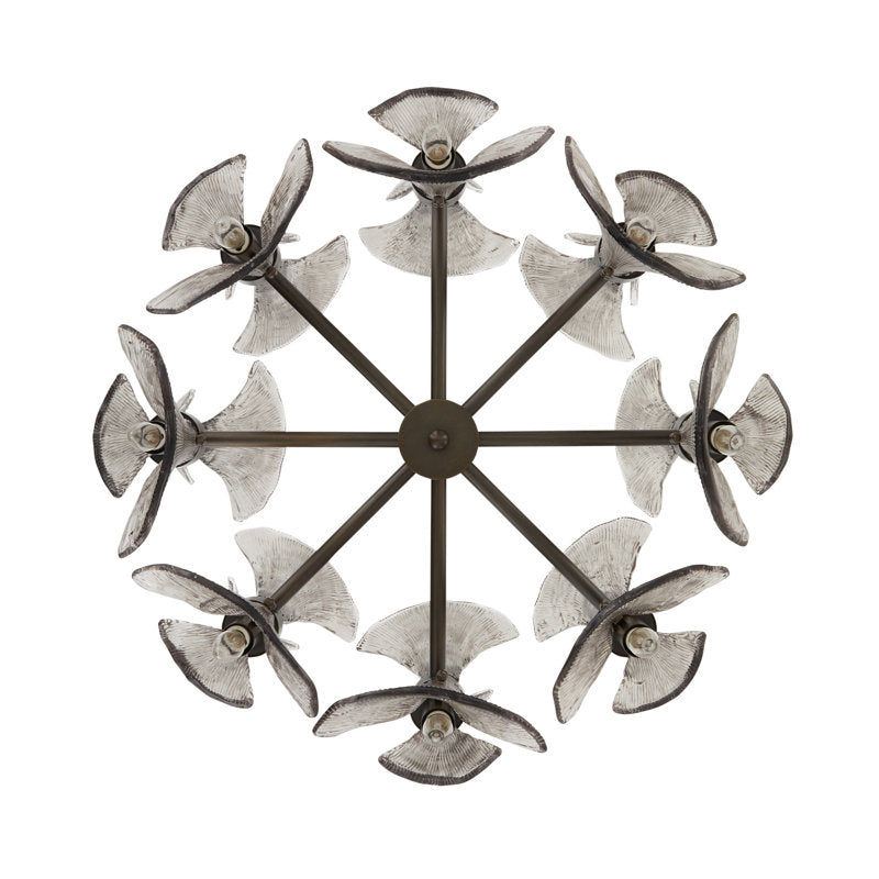 Gwendolyn 16-Light Chandelier with Smoke Glass: Artistic, Modern, and Elegant Lighting