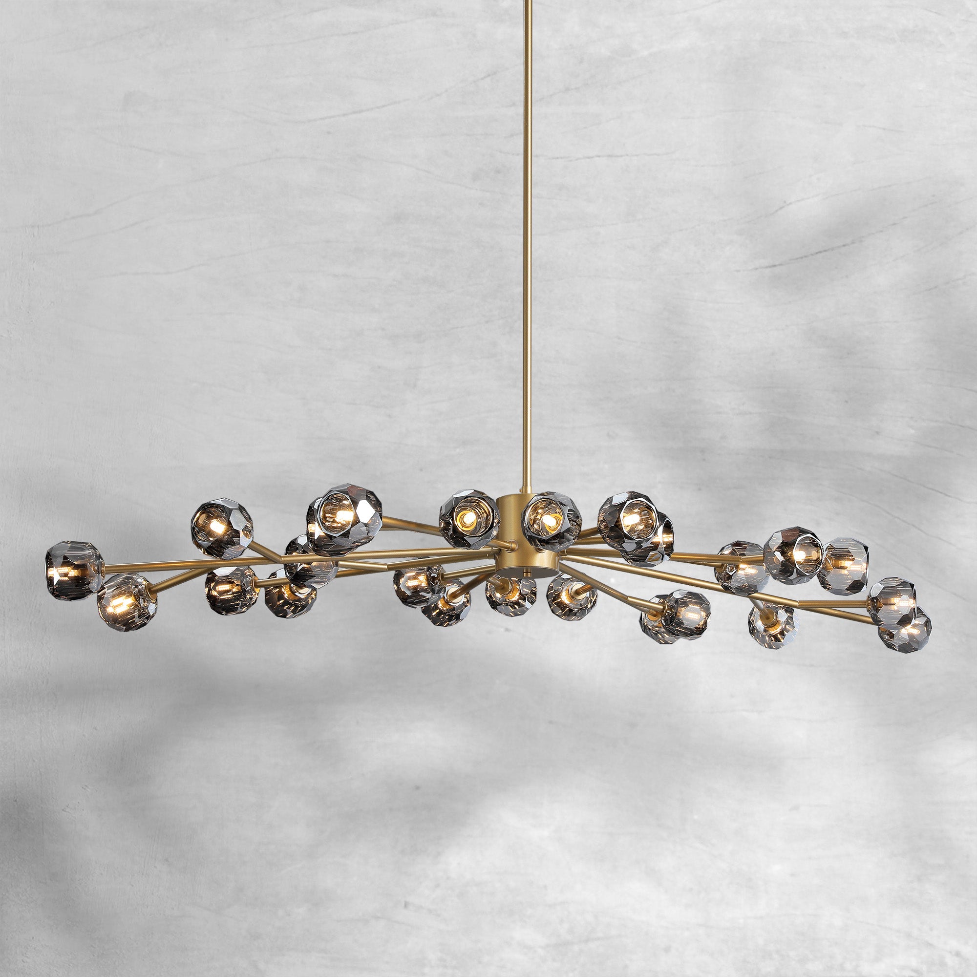 Bille De Crystal Round Chandelier 72"