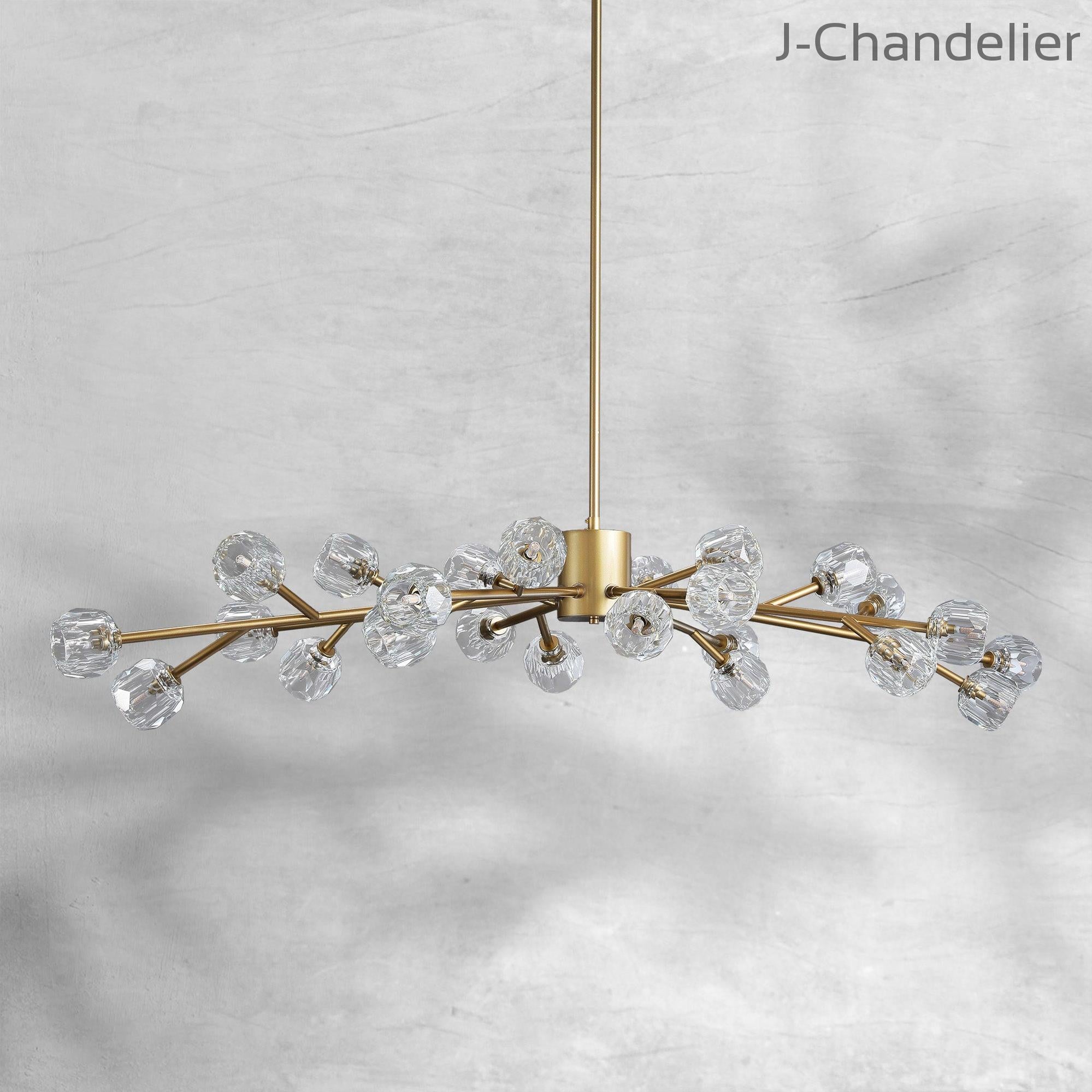 Bille De Crystal Round Chandelier 72"