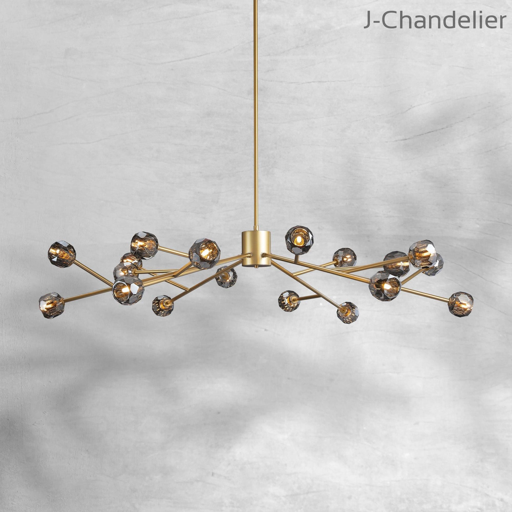 Bille De Crystal Round Chandelier 60"