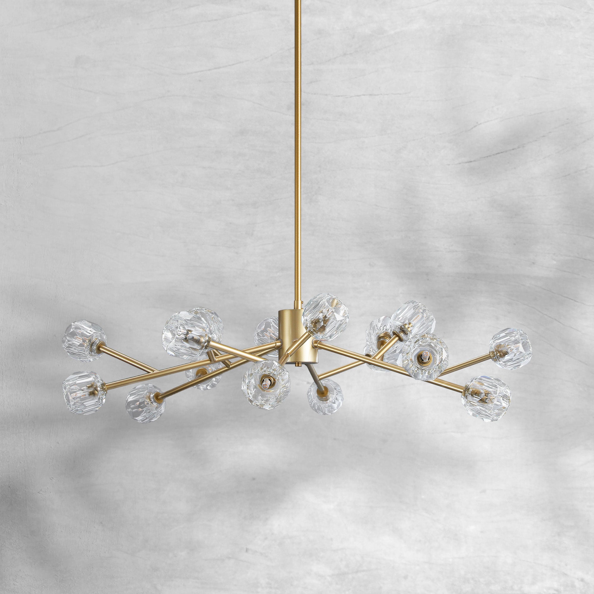 Bille De Crystal Round Chandelier 48"