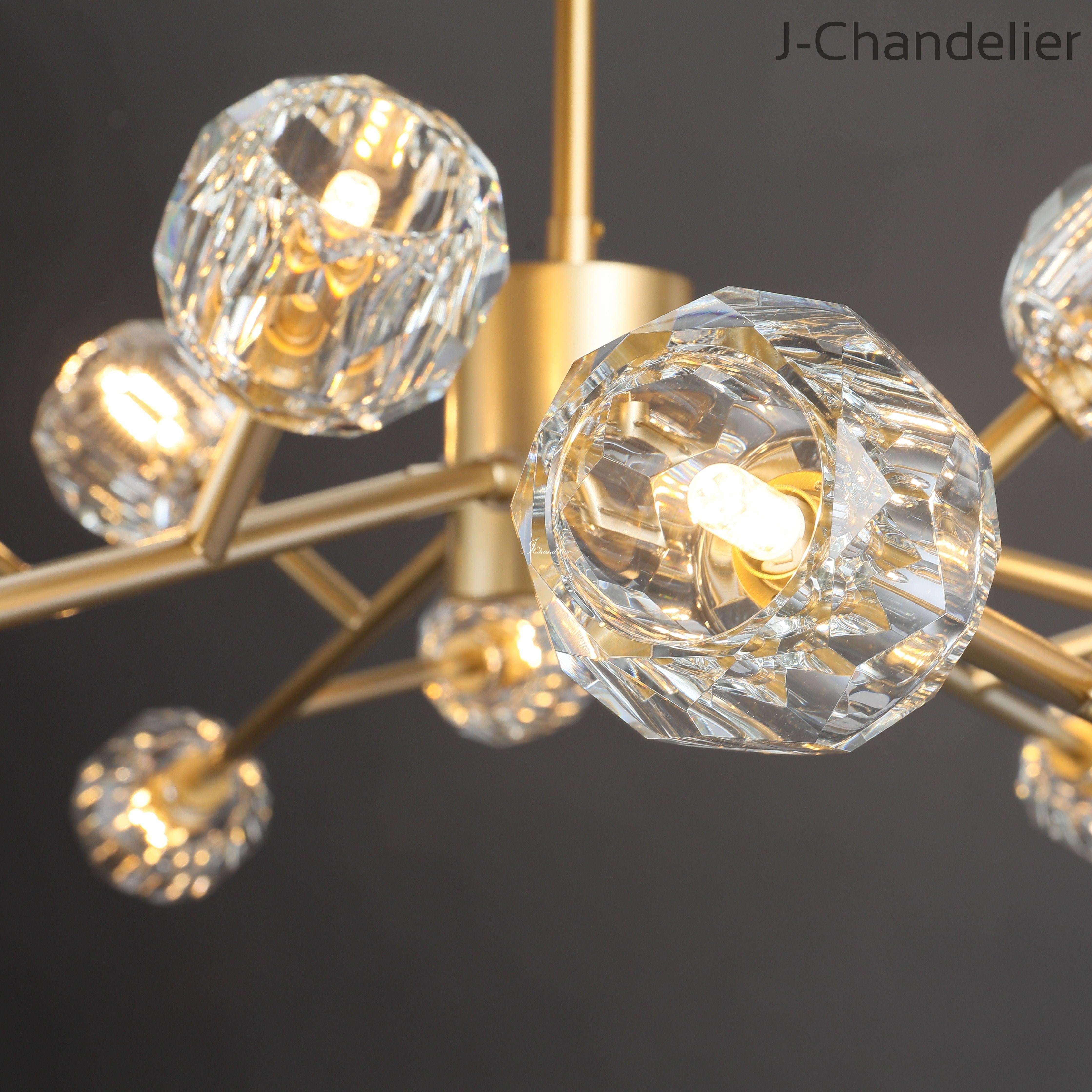 Bille De Crystal Round Chandelier 48"