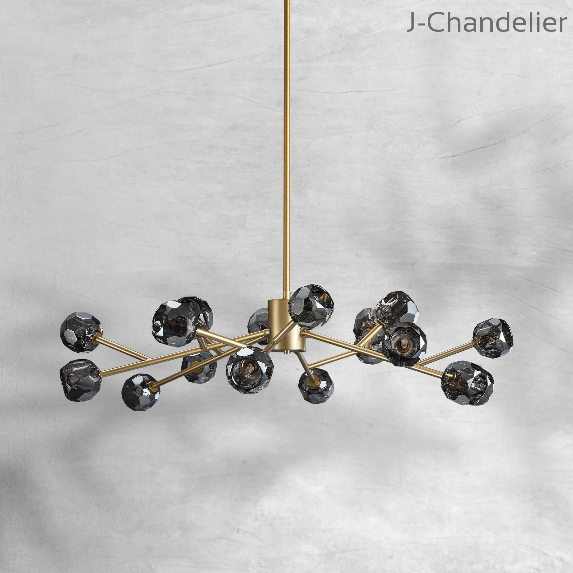 Bille De Crystal Round Chandelier 48"