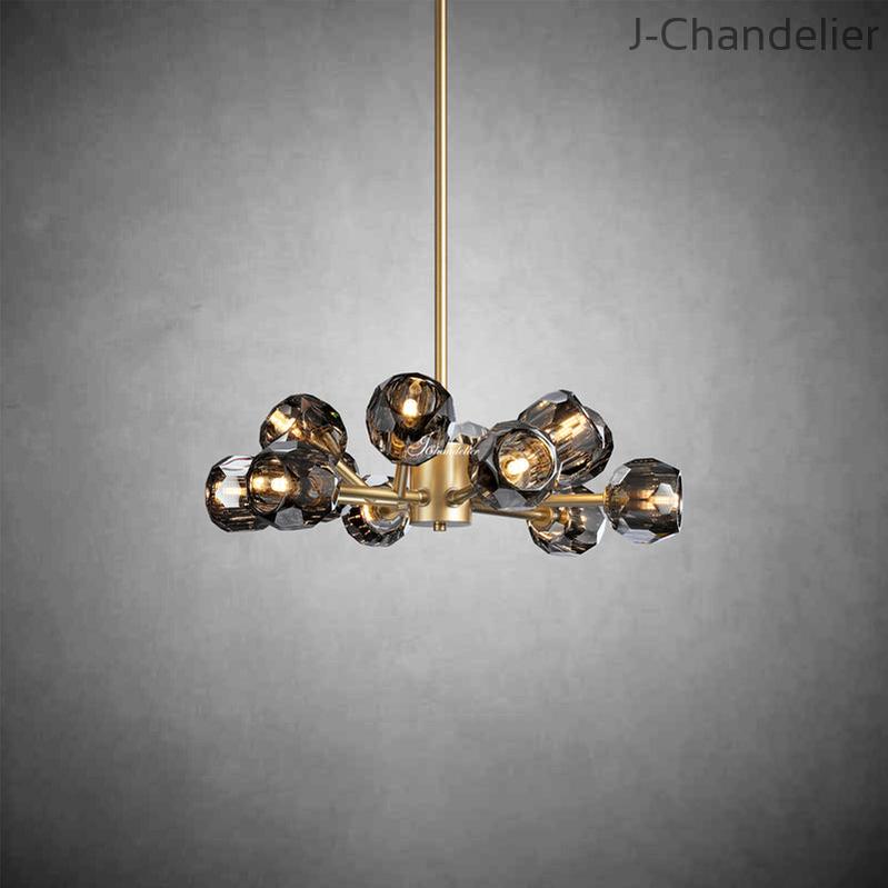 Bille De Crystal Round Chandelier 24"