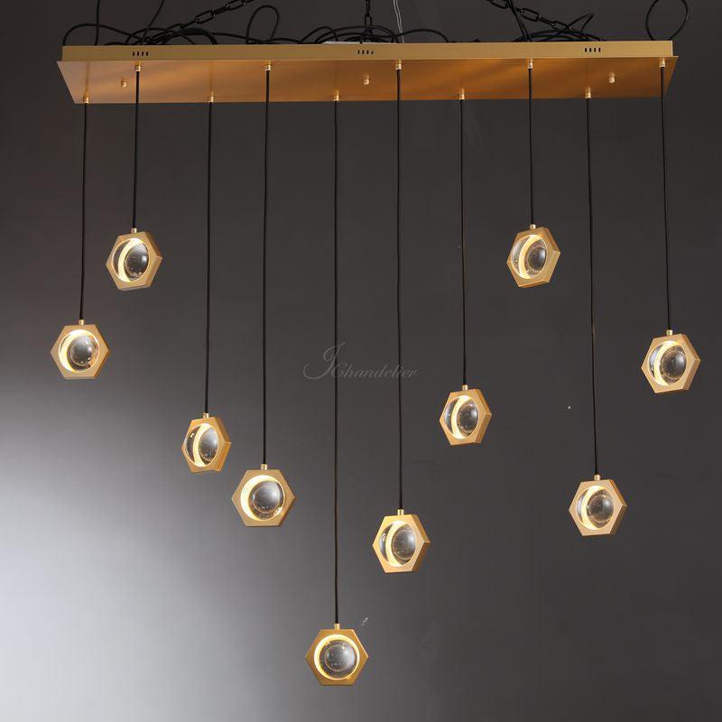 Eldric Linear Chandelier 54", 72"