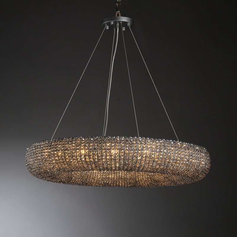 Halos Crystal Round LED Chandelier 41"