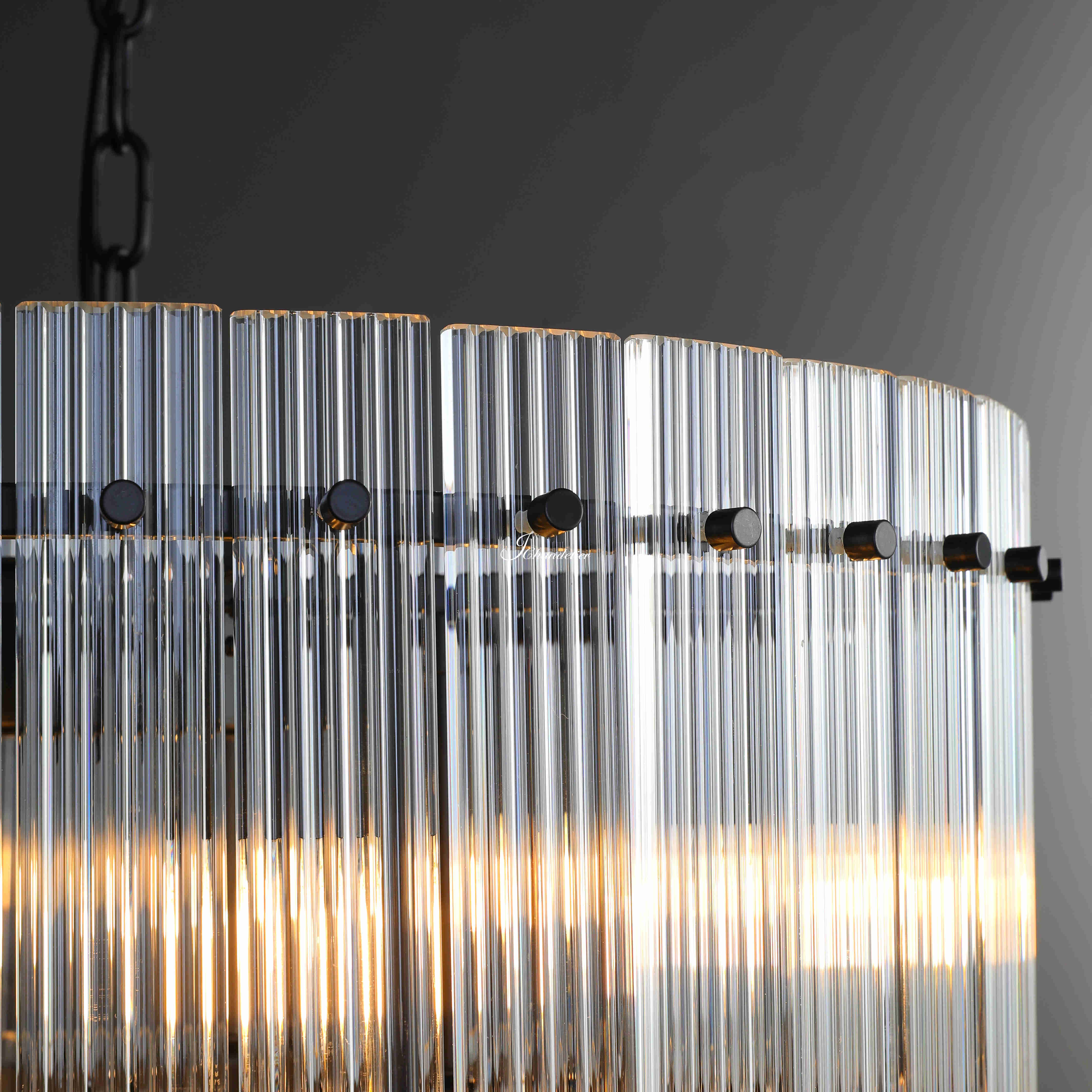 Sun Marcus 2-Tier Glass Round Chandelier 37"