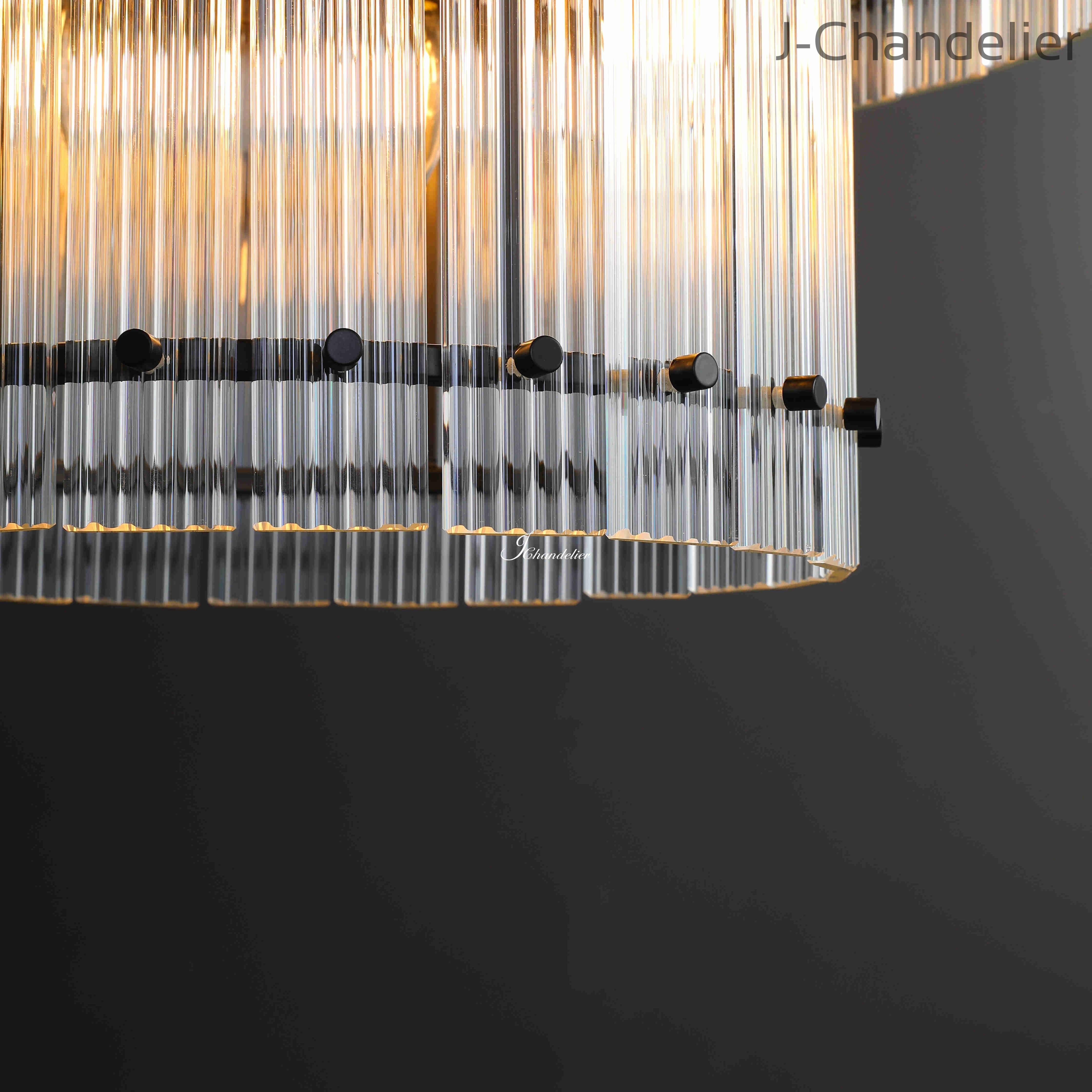 Sun Marcus 2-Tier Glass Round Chandelier 37"