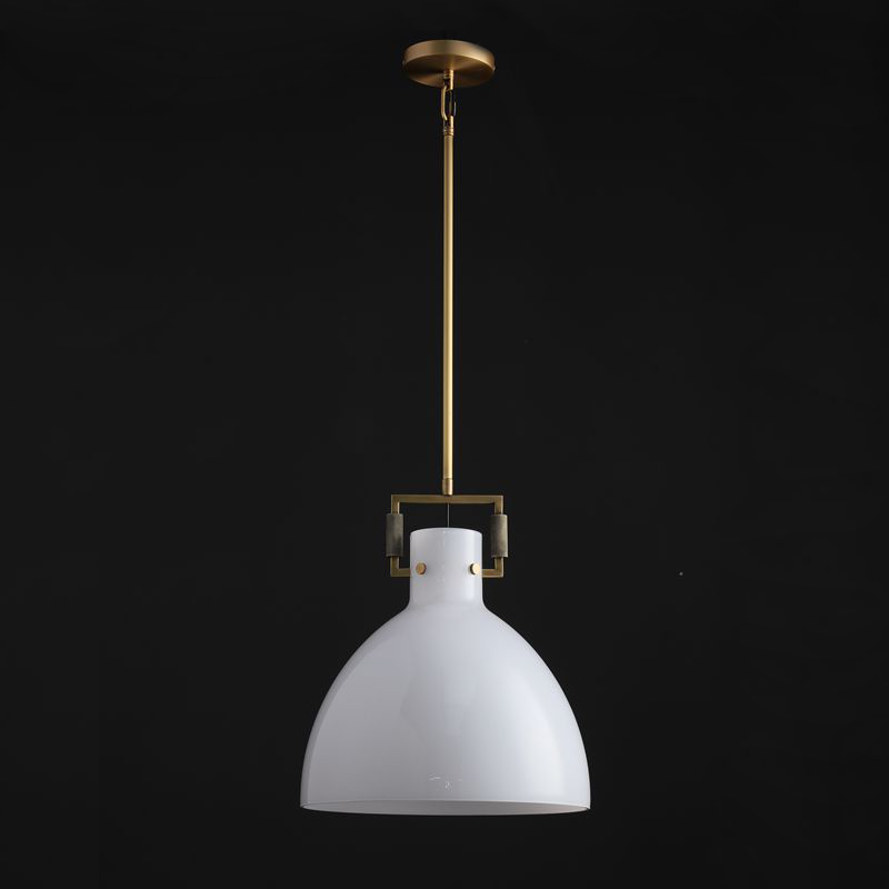 Miranda Modern Milk Glass Pendant Light