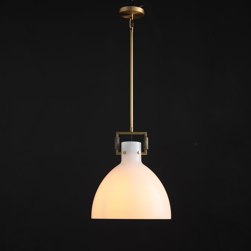 Miranda Modern Milk Glass Pendant Light