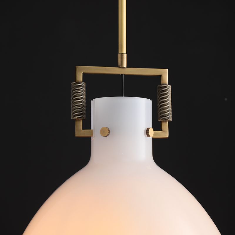 Miranda Modern Milk Glass Pendant Light