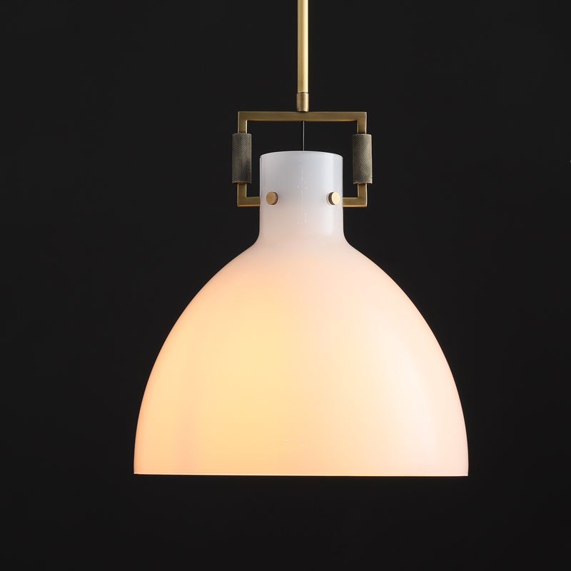 Miranda Modern Milk Glass Pendant Light