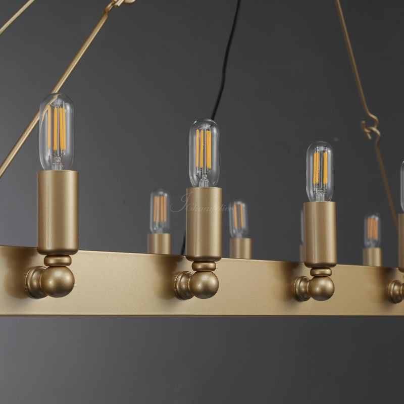 Camina Vintage Filament Rectangular Chandelier