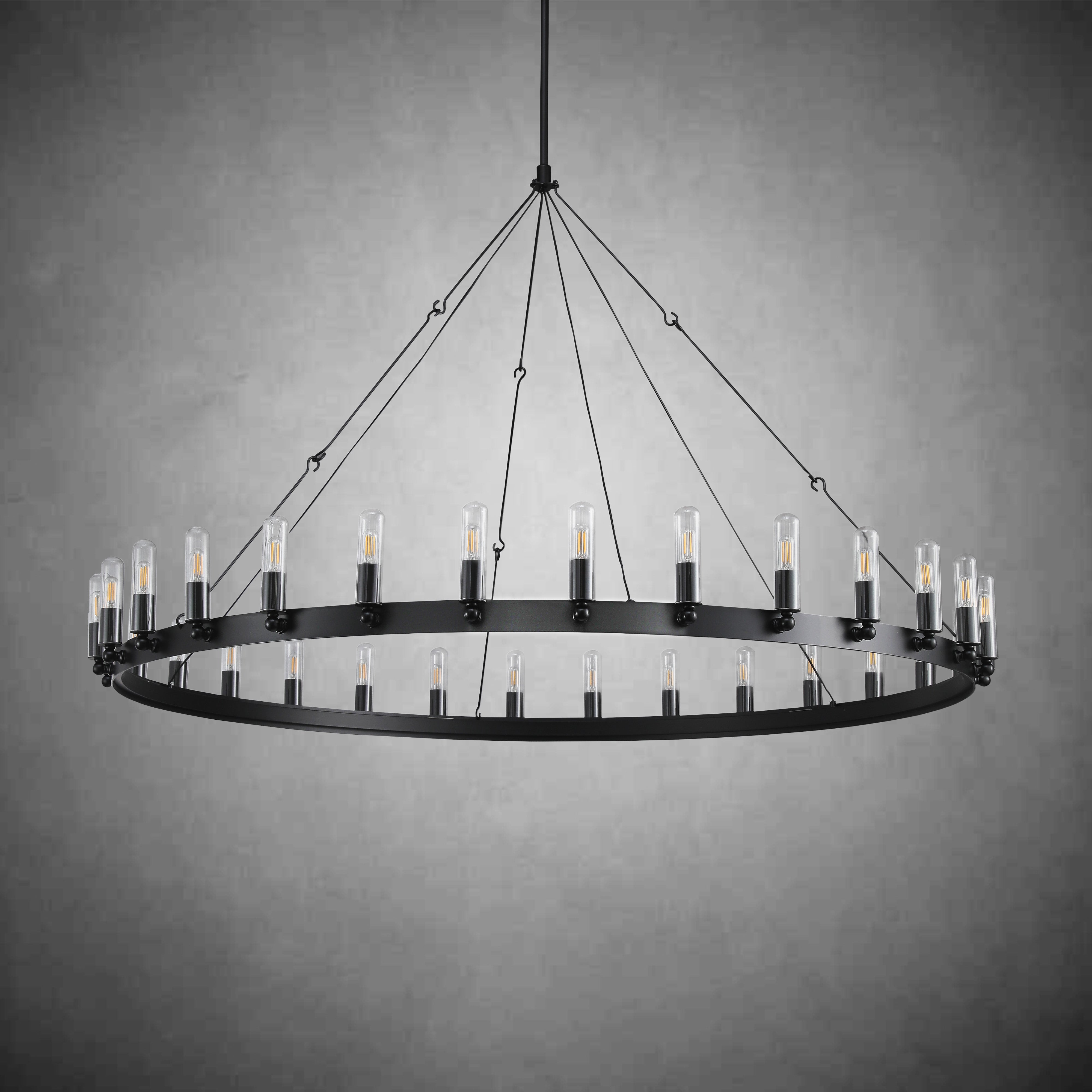 Camina Vintage Filament Outdoor Round Chandelier