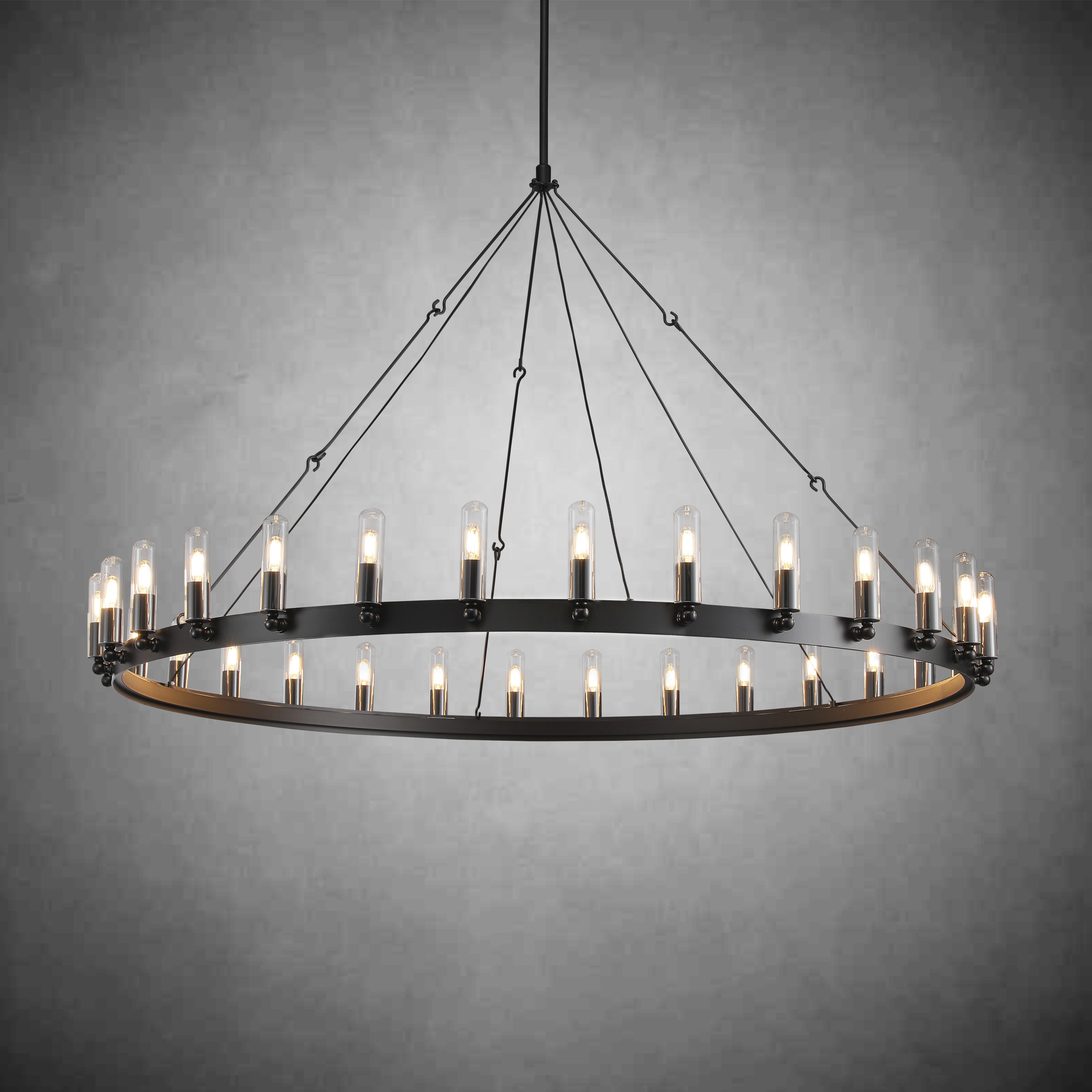 Camina Vintage Filament Outdoor Round Chandelier