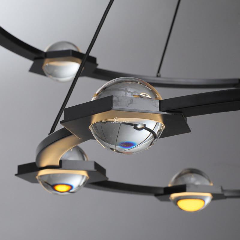 Eldric Two-Tier Round Chandelier 48"