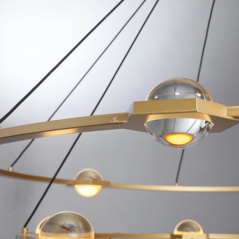 Eldric Two-Tier Round Chandelier 48"