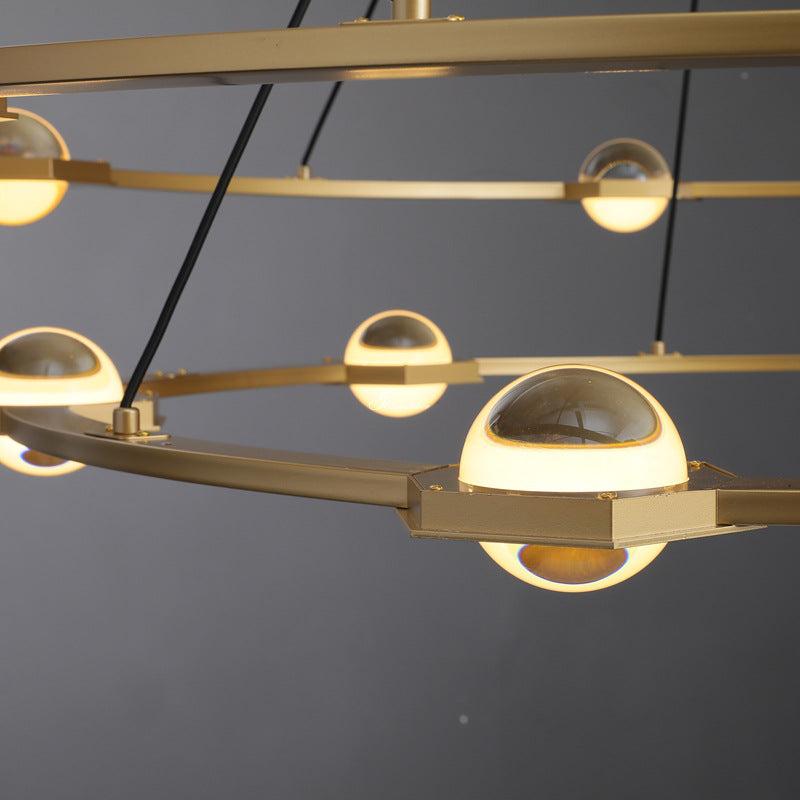 Eldric Two-Tier Round Chandelier 48"