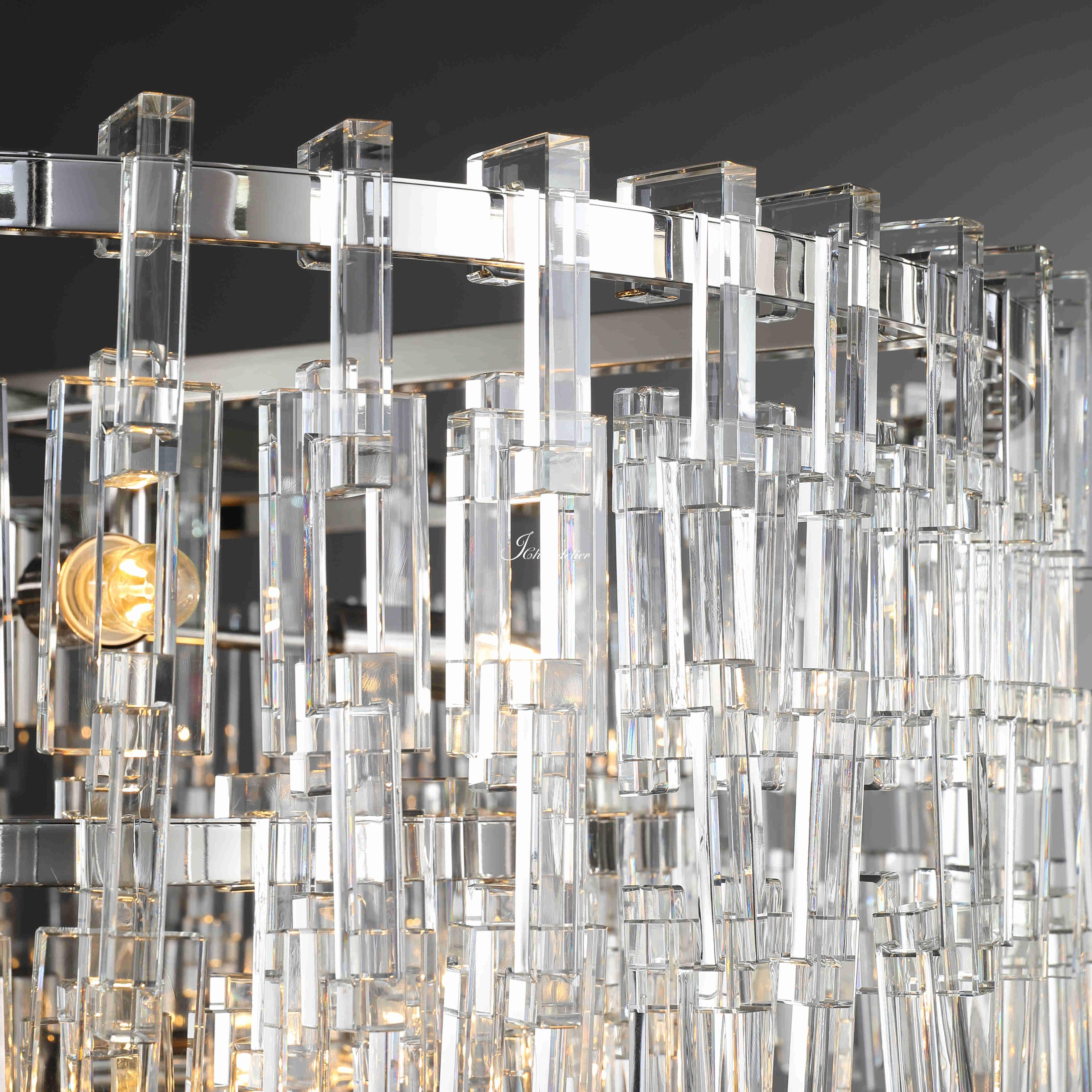 Montis 3-Tier Round Chandelier 36"