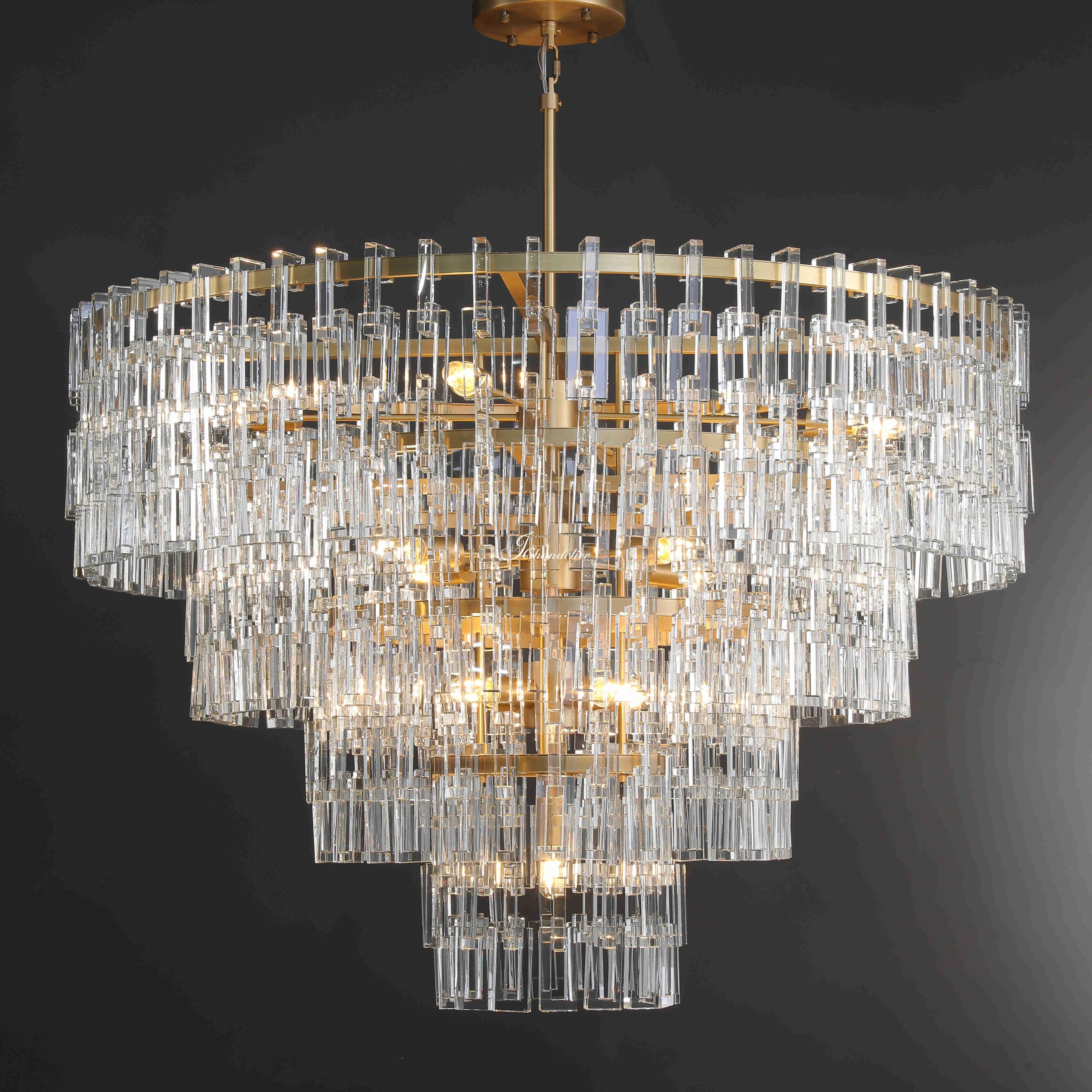 Montis 4-Tier Round Chandelier 48"