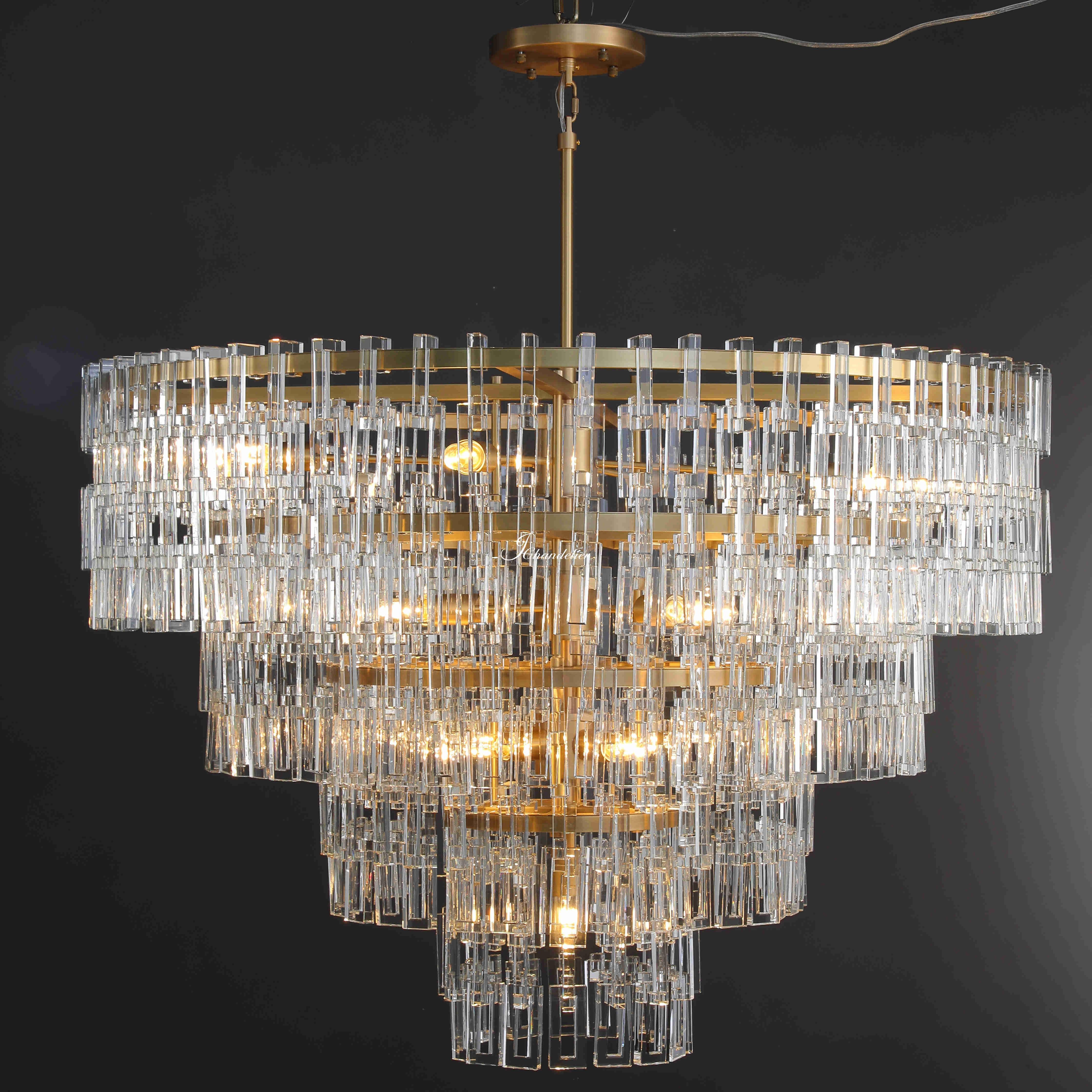 Montis 4-Tier Round Chandelier 48"