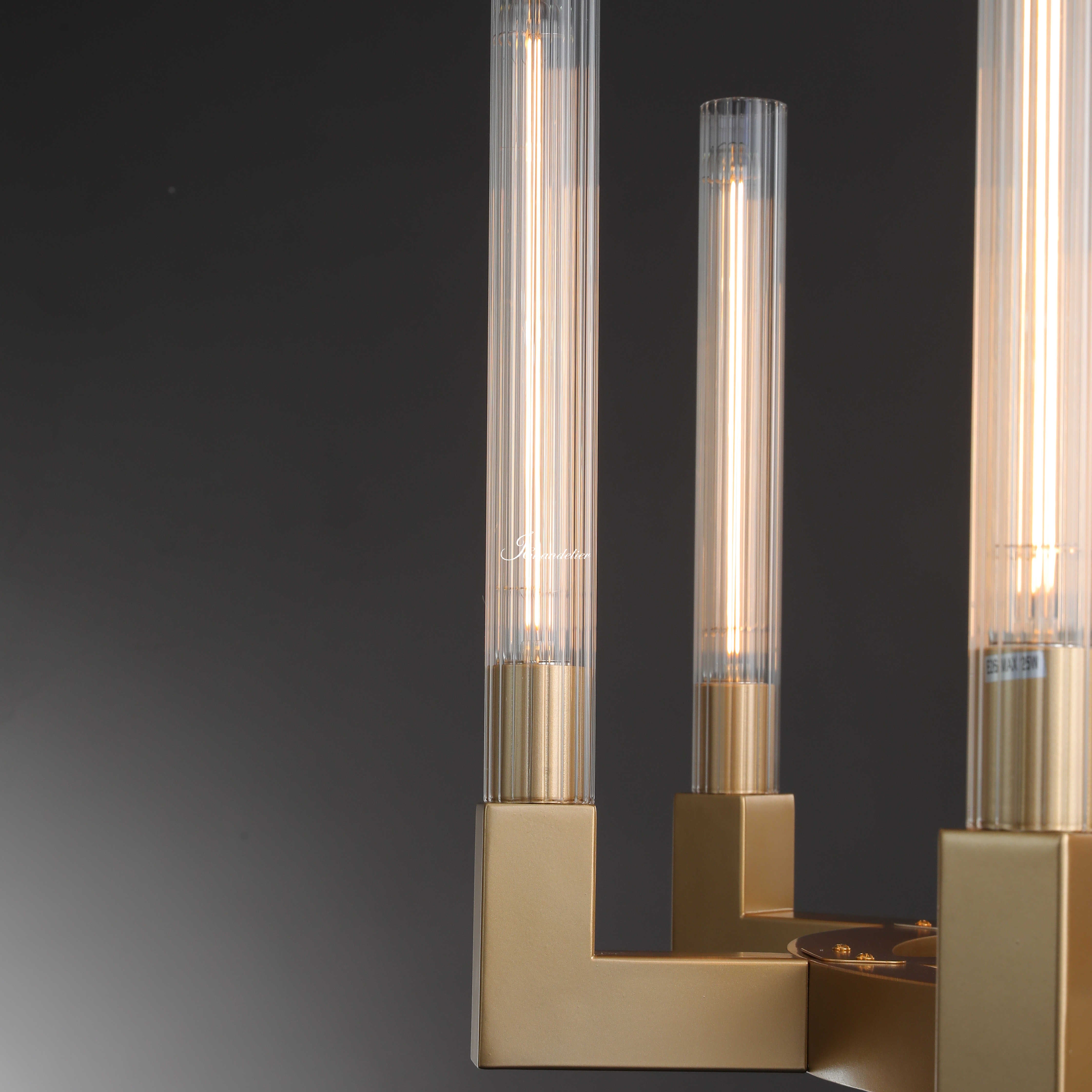 JC Prismatic Candlestick Series Glass Chandelier