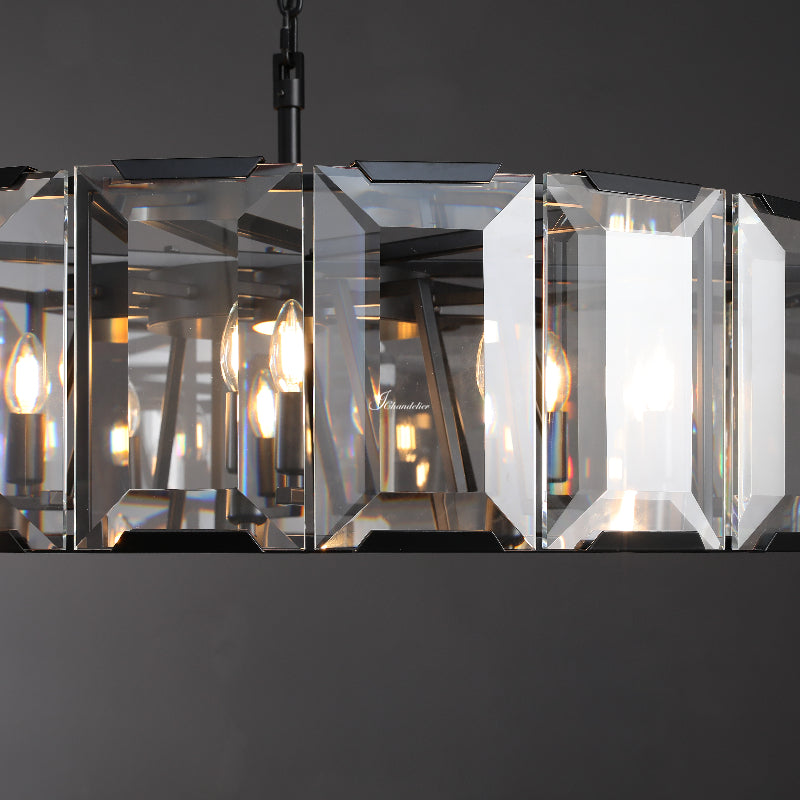 Harlew Crystal Round Chandelier 60"
