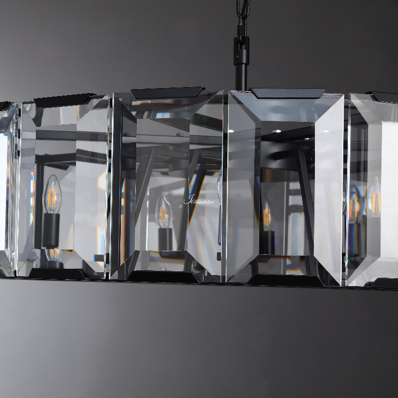 Harlew Crystal Round Chandelier 60"