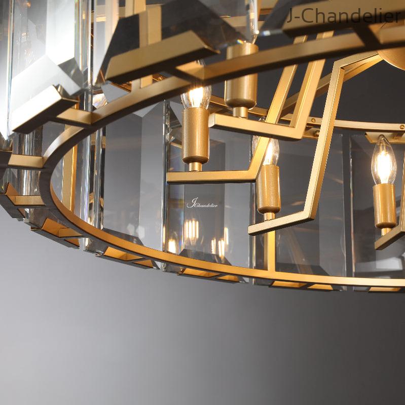 Harlew Crystal Round Chandelier 31"