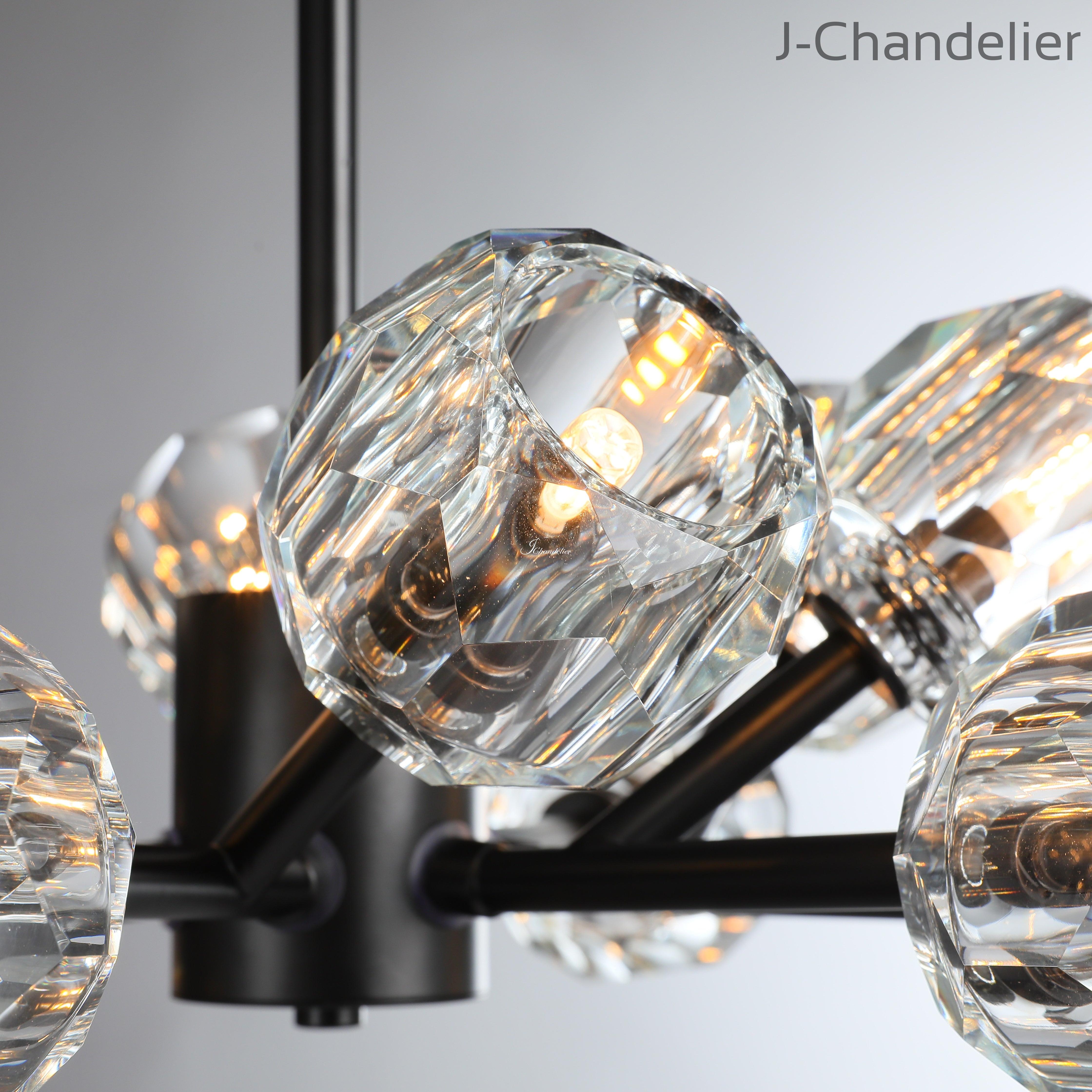 Bille De Crystal Round Chandelier 36"