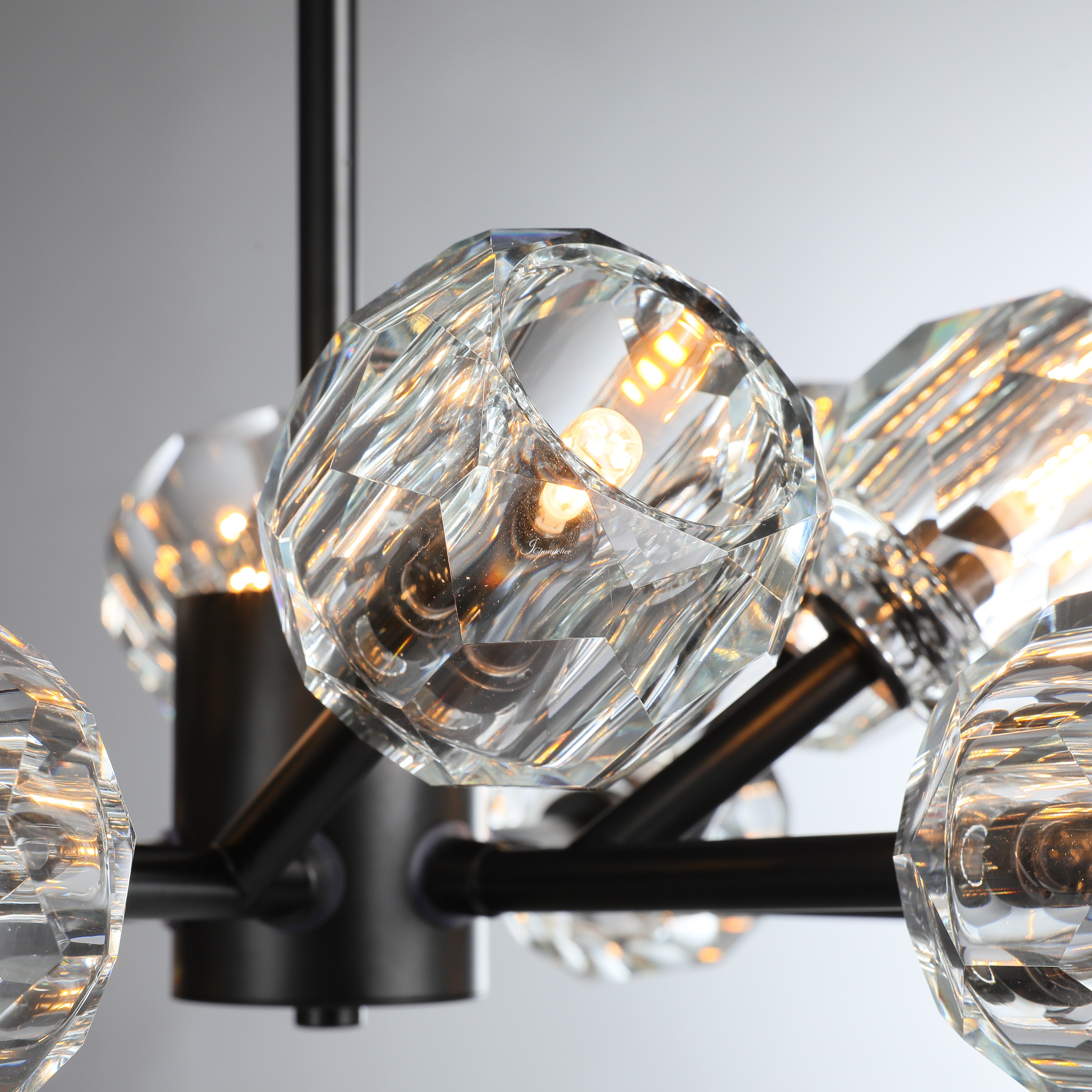 Bille De Crystal Round Chandelier 36"