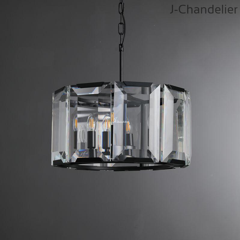 Harlew Crystal Round Chandelier 19"