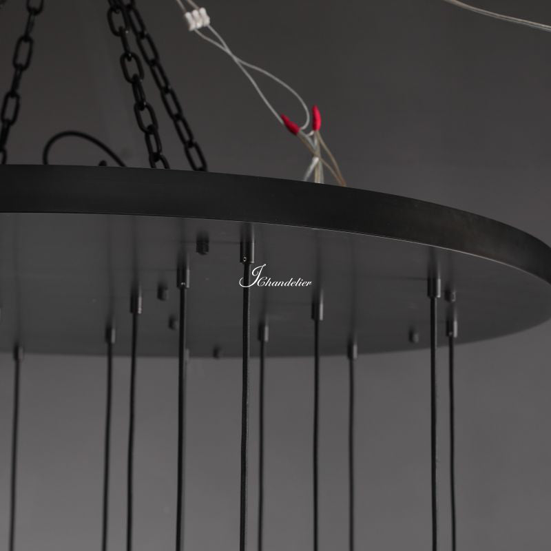 Raindrop Round Chandelier 47"