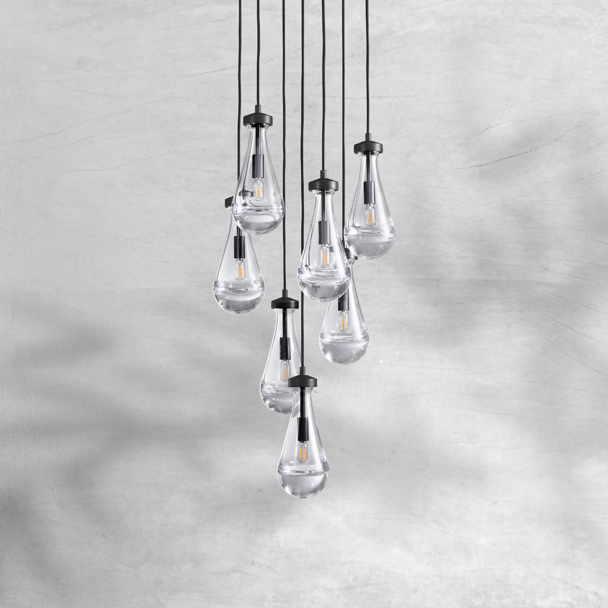 Raindrop Round Chandelier 18"