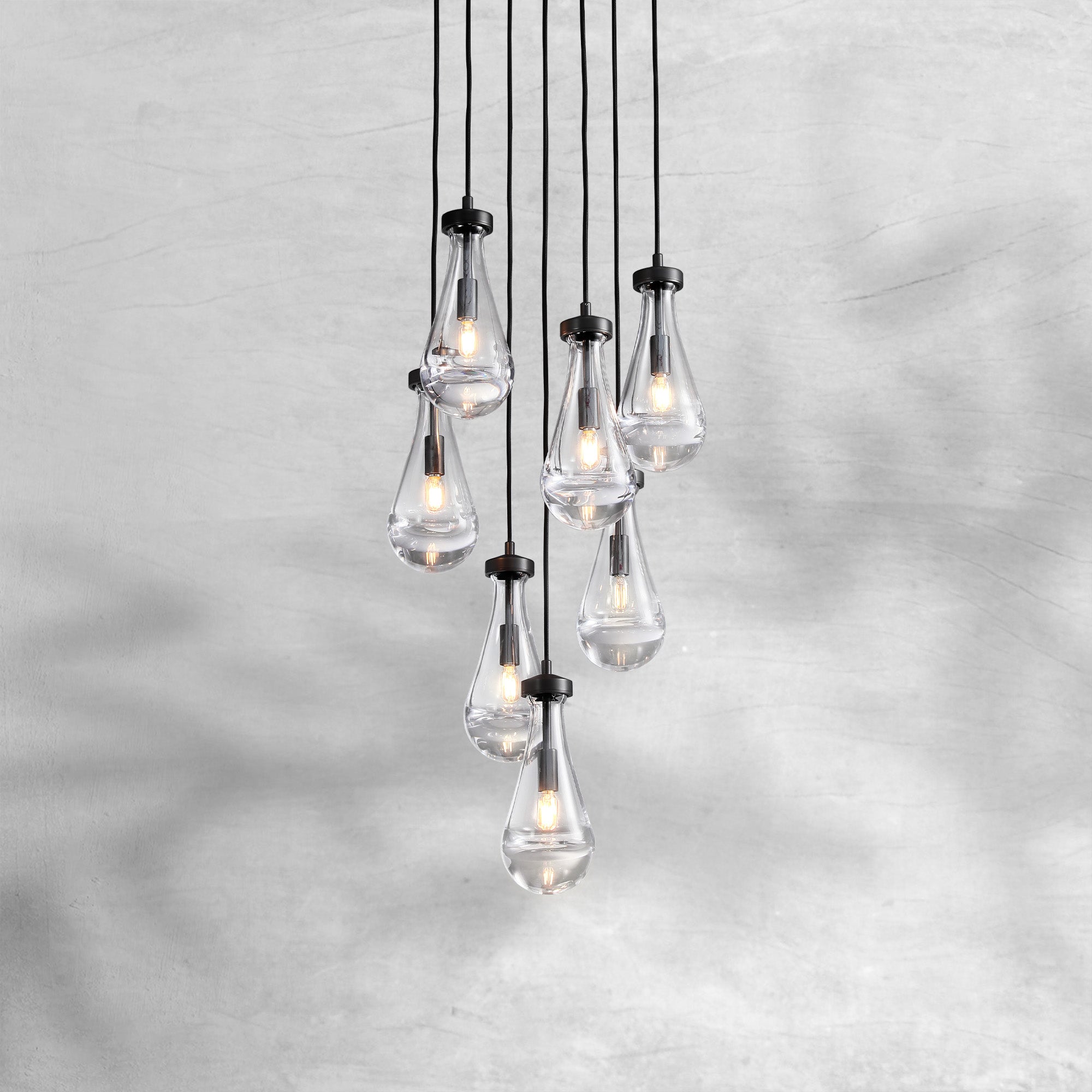Raindrop Round Chandelier 18"