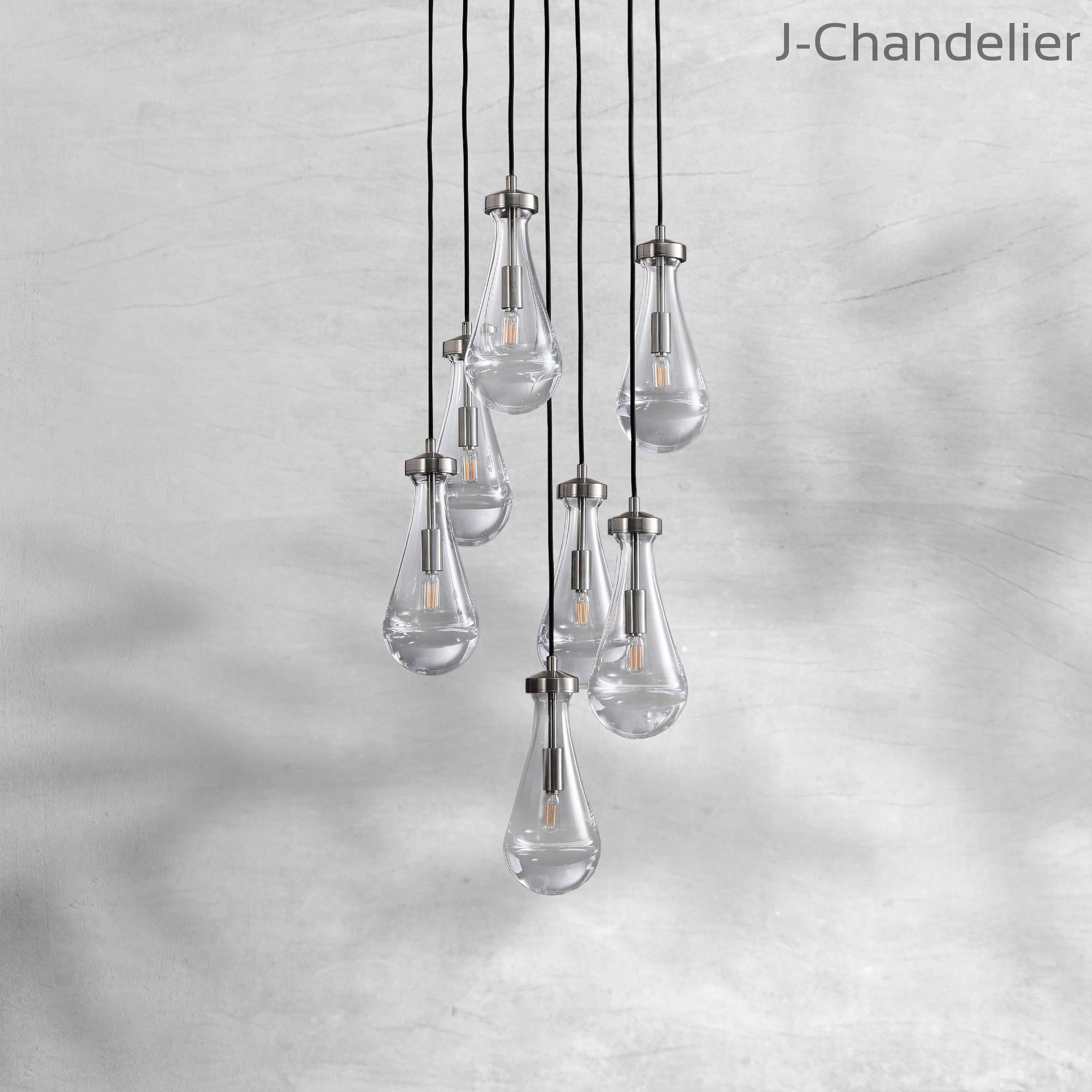 Raindrop Round Chandelier 18"