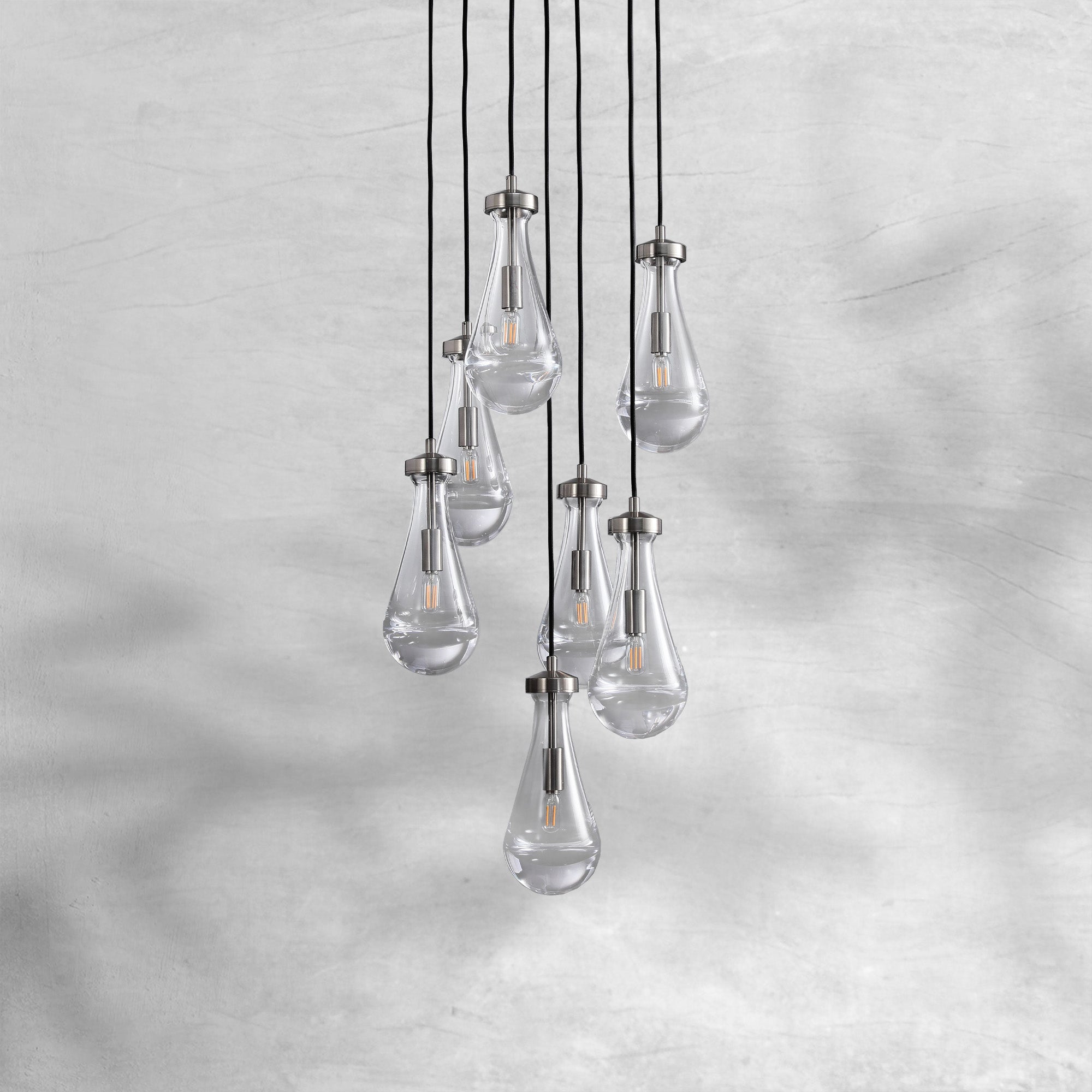 Raindrop Round Chandelier 18"