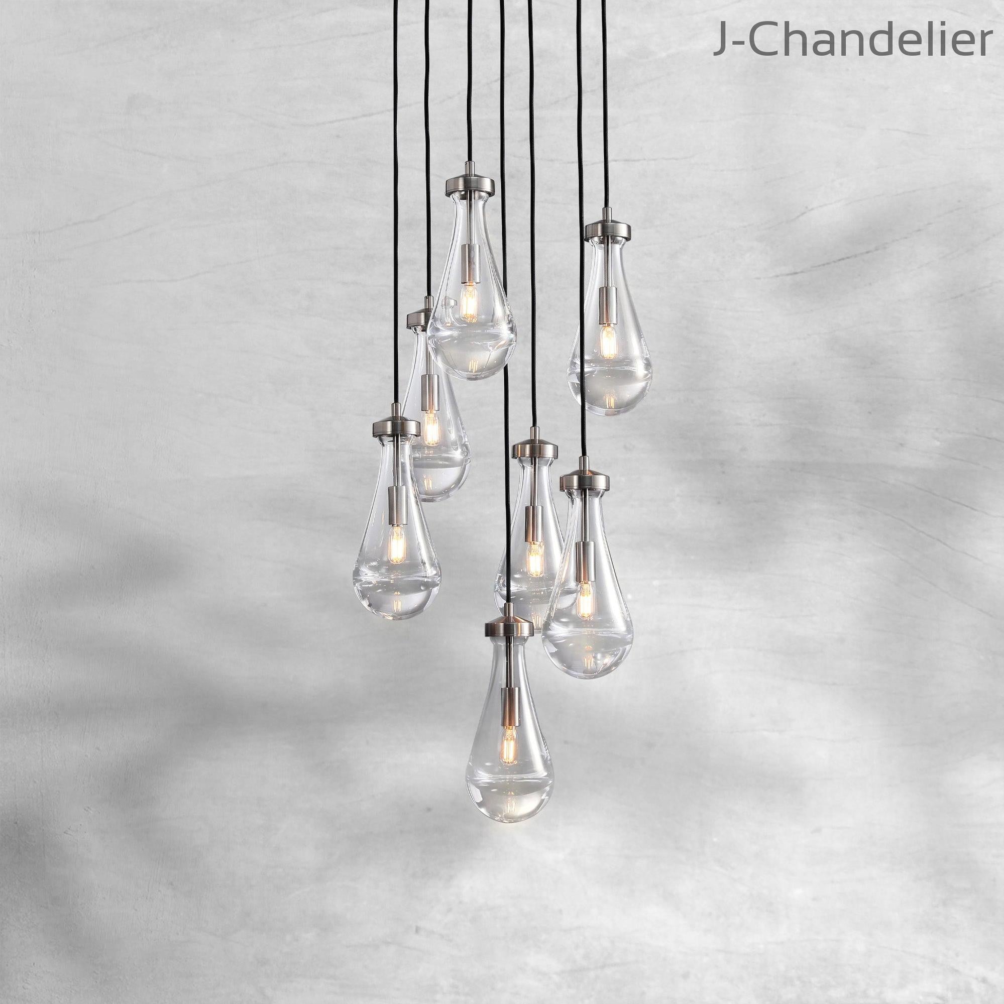 Raindrop Round Chandelier 18"