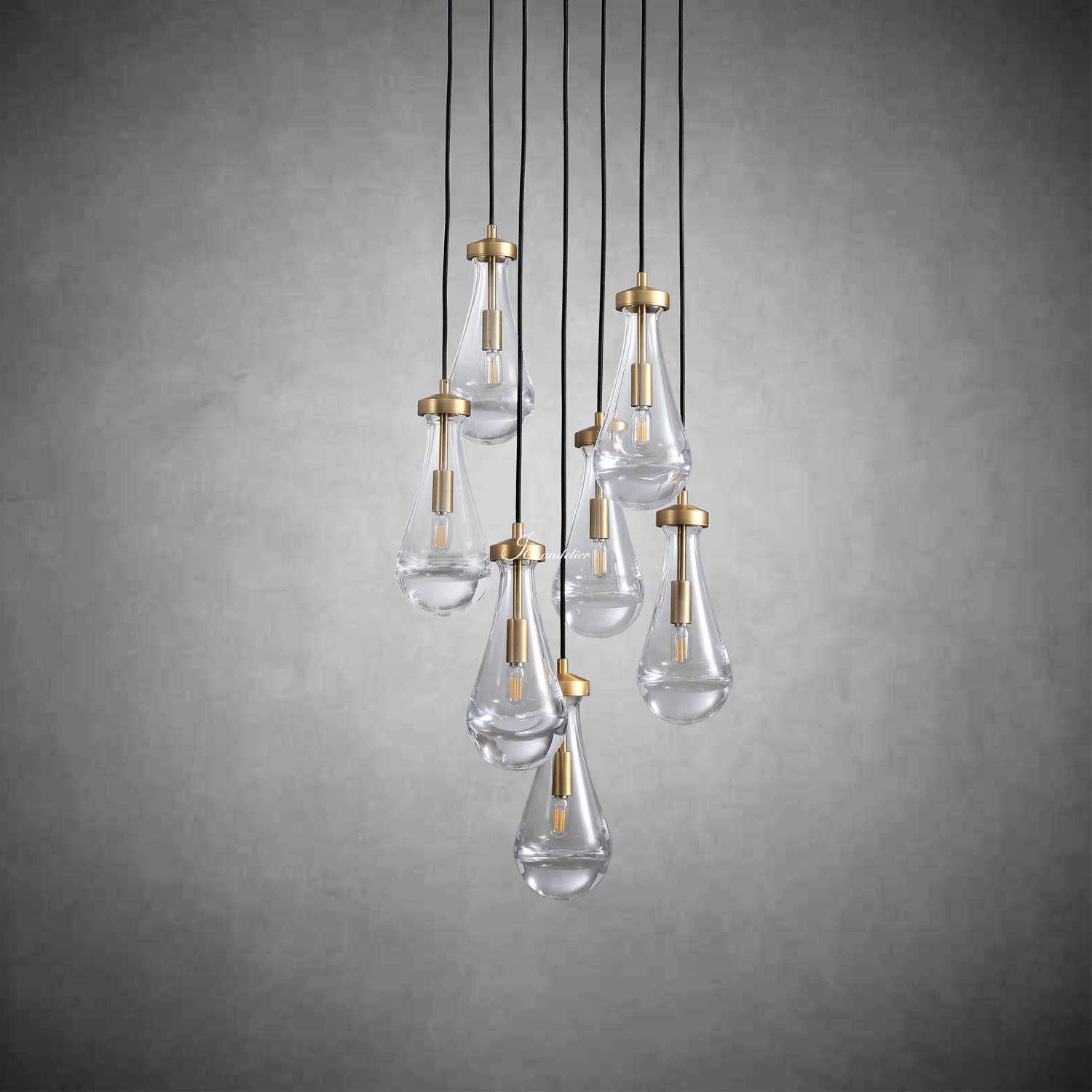 Raindrop Round Chandelier 18"