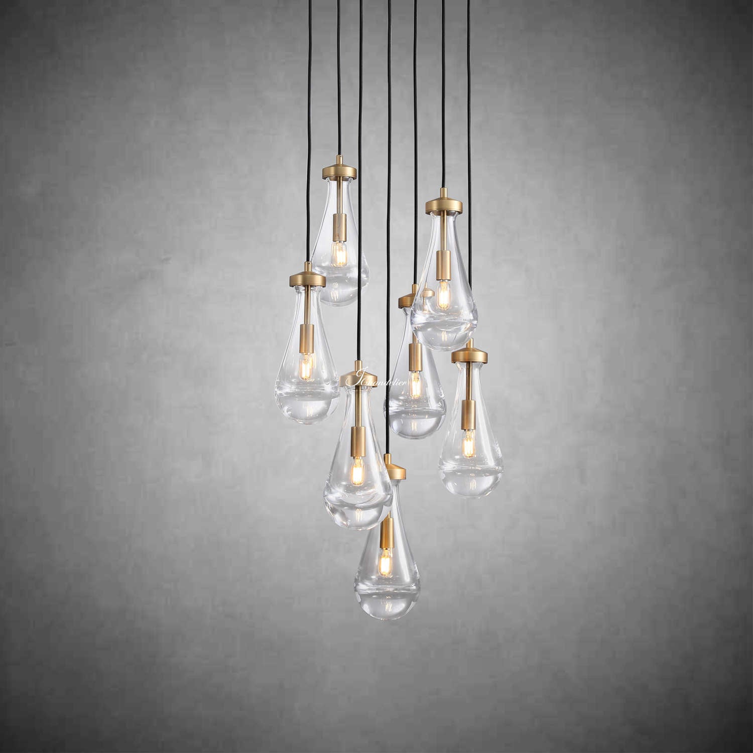 Raindrop Round Chandelier 18"
