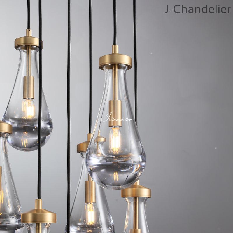 Raindrop Round Chandelier 47"