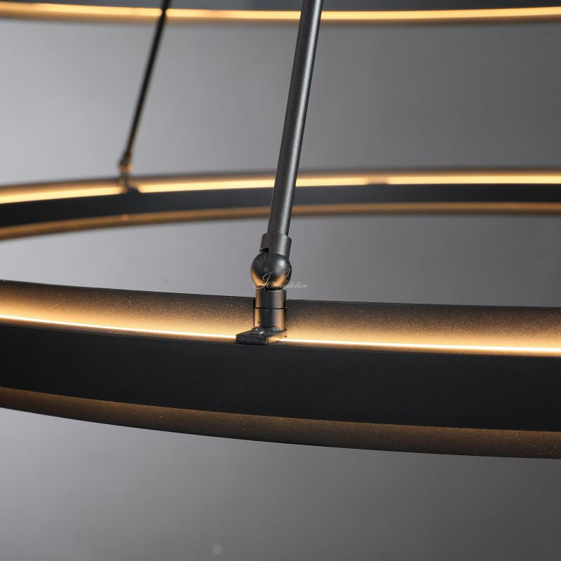 Peral Two-Tier Round Chandelier 60"