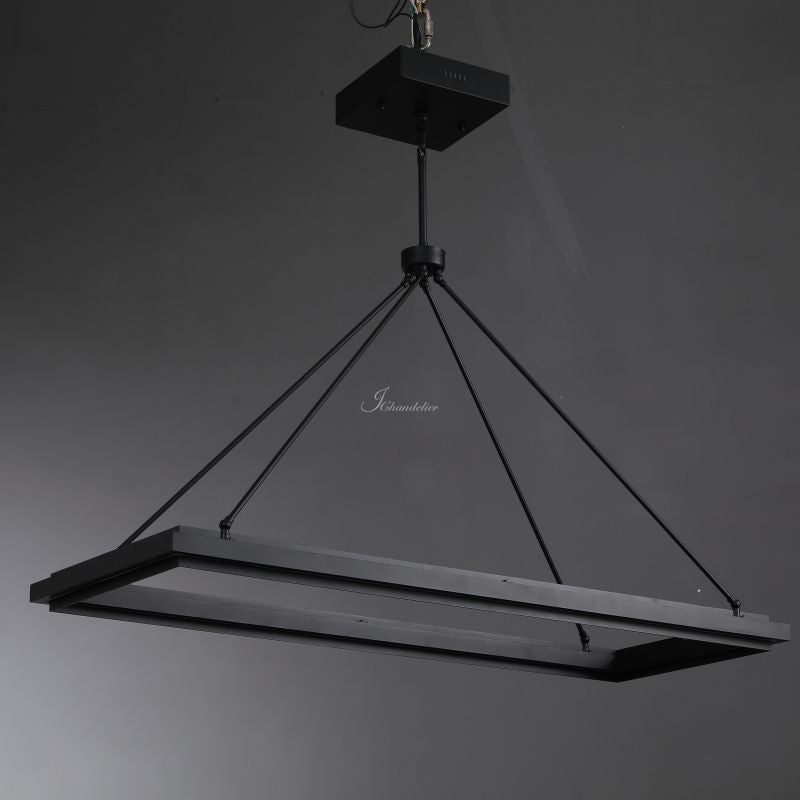 Peral Rectangular Chandelier 48" 62“