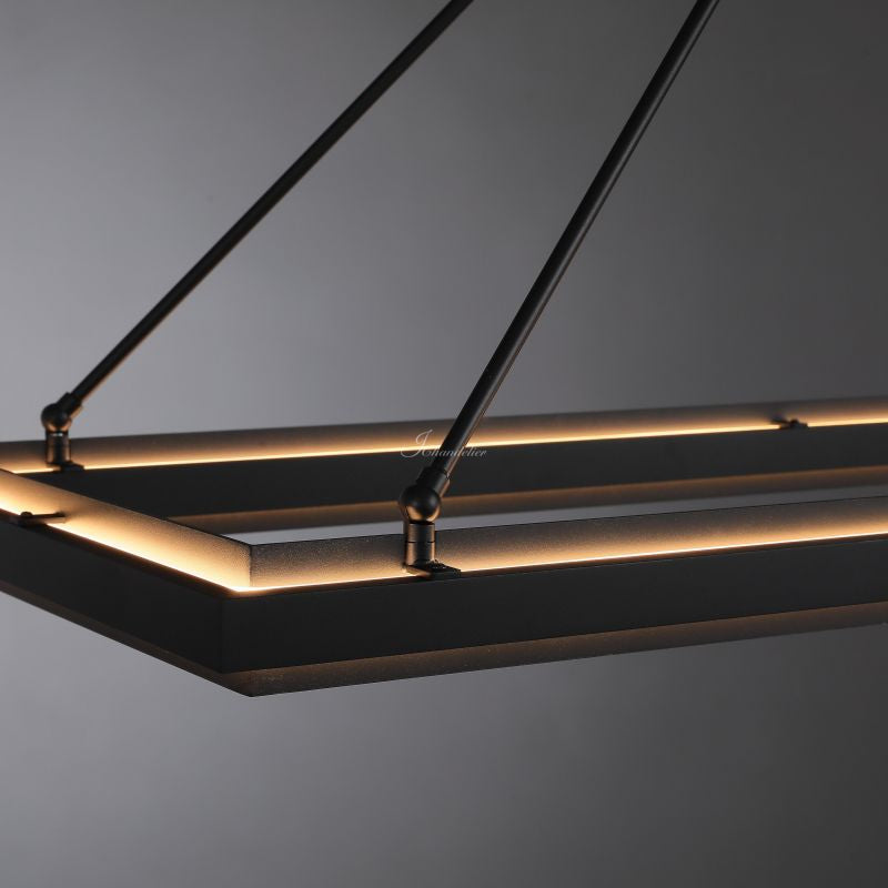 Peral Rectangular Chandelier 48" 62“