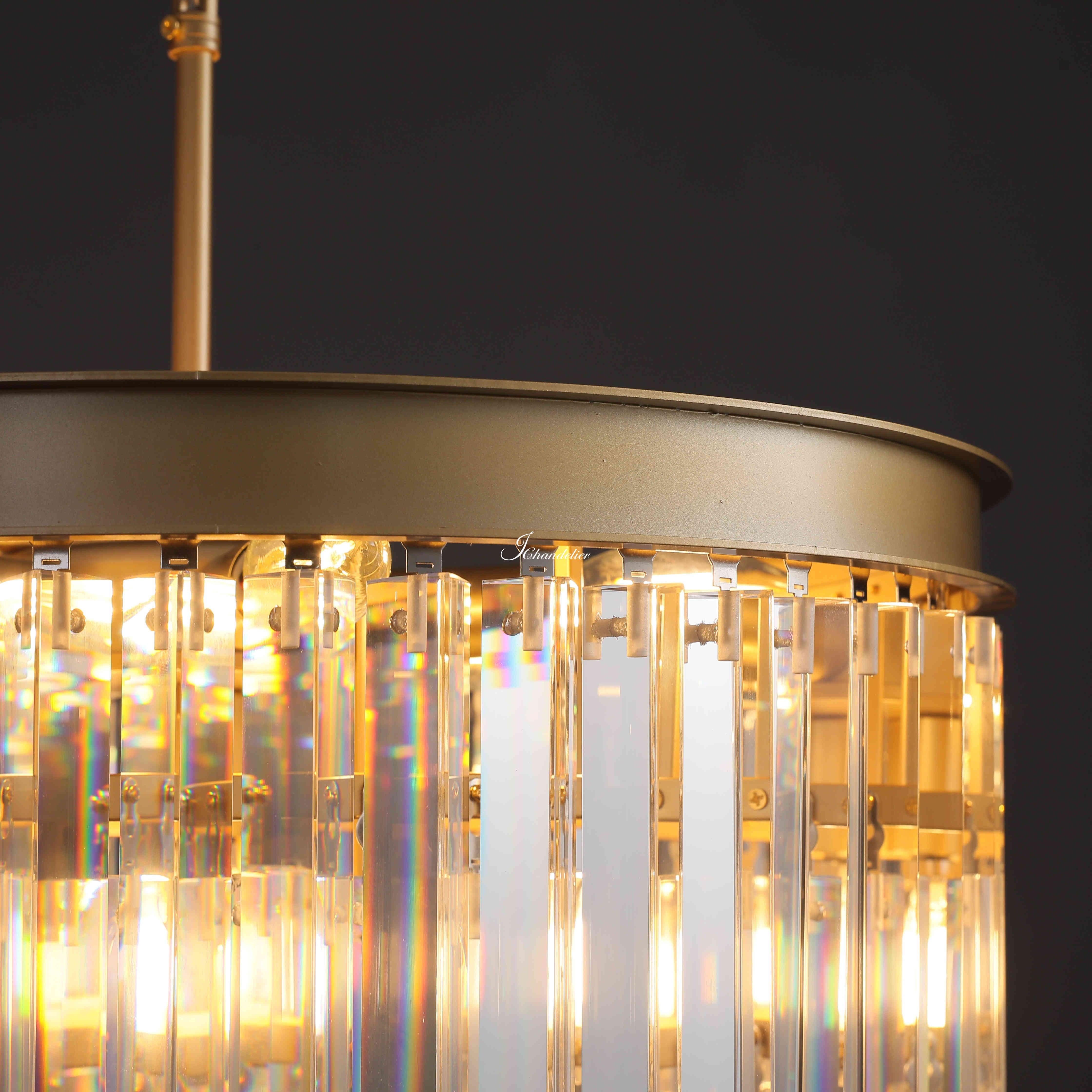 1920s Orion Art Deco Round Chandelier 20"