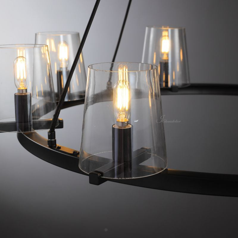 Paricia Glass Round Chandelier 36"48"60"