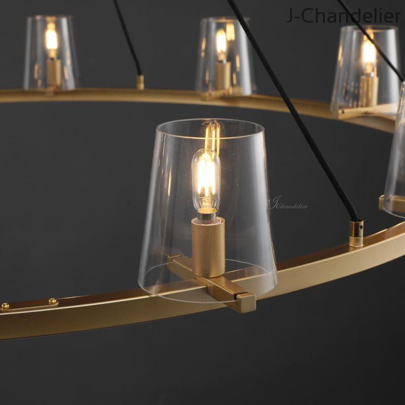 Paricia Glass Round Chandelier 36"48"60"