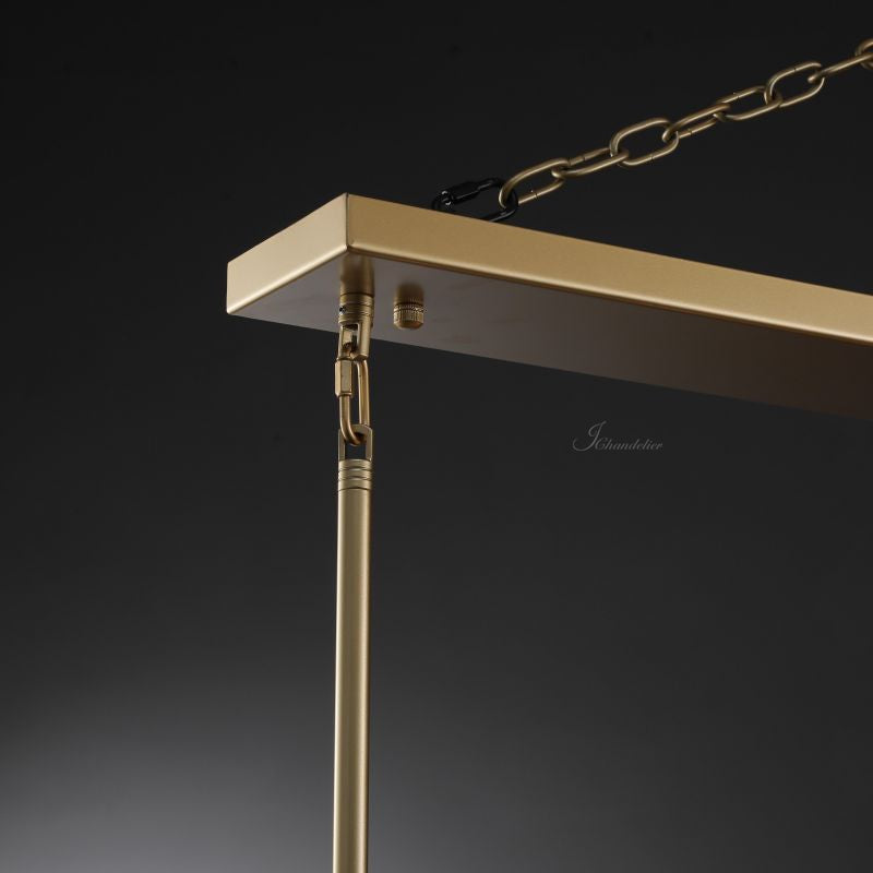 Paricia Glass Linear Chandelier 49"60"