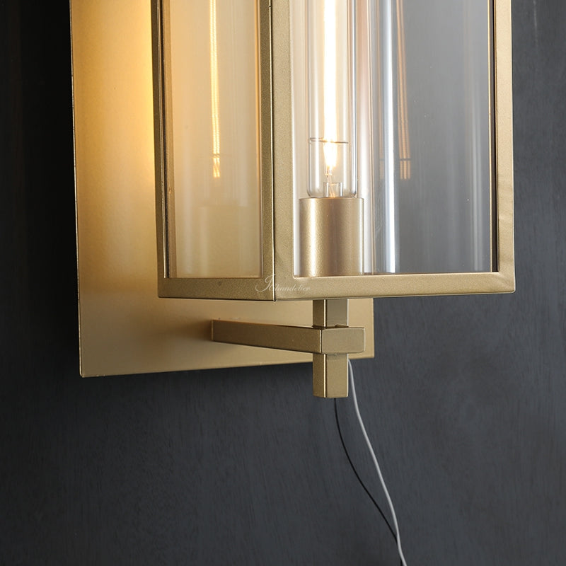 Deapx Modern Square Outdoor Wall Sconce 23″